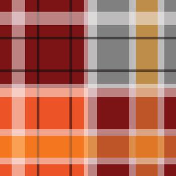 Background with pastel checkered fabric pattern vector