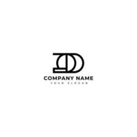 Modern Letter OD logo design template vector