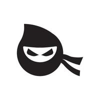 Ninja illustration icon design template vector