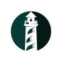 Lighthouse icon. Simple lighthouse vector