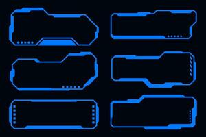 Frame technology futuristic interface ui element vector