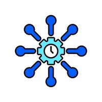 Icon a time management, isolated against a clean background vector