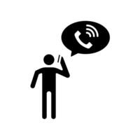 Icon a phone call vector
