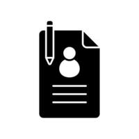 Icon a contact form vector