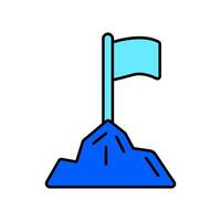 Icon a mission, isolated against a clean background vector