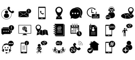 Set of Contact Icons vector