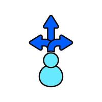 Icon a guidance, isolated against a clean background. vector