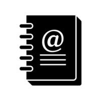 Icon a address book vector