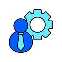 Icon a administration, isolated against a clean background. vector