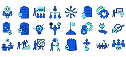 Set of Management Icons vector