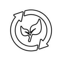 Icon a sustainable, isolated against a clean background. vector