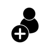 Icon a add user vector