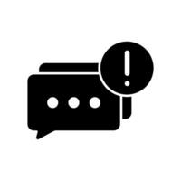 Icon a message vector