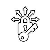 Icon a access, isolated against a clean background vector