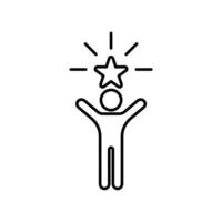 Icon a motivation, isolated against a clean background. vector