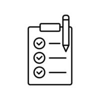 Icon a task, isolated against a clean background. vector