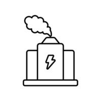 Icon a nuclear power, isolated against a clean background. vector