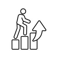 Icon a success, isolated against a clean background. vector