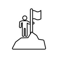 Icon a triumph, isolated against a clean background. vector