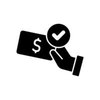 Icon a paid, isolated against a clean background vector