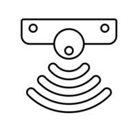 Icon a sensor, isolated against a clean background. vector