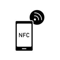 Icon a nfc, isolated against a clean background vector