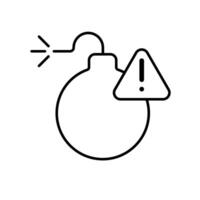 Icon a risk, isolated against a clean background. vector