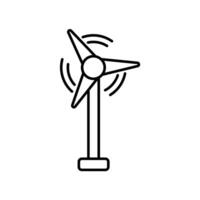 Icon a wind power, isolated against a clean background. vector
