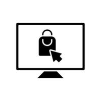 Icon a e-commerce, isolated against a clean background vector