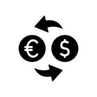 Icon a exchange, isolated against a clean background vector