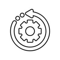 Icon a progress, isolated against a clean background. vector