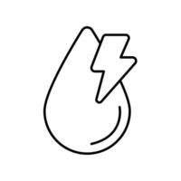 Icon a hydropower, isolated against a clean background. vector