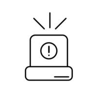 Icon a alert, isolated against a clean background. vector