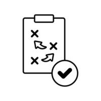 Icon a strategy isolated against a clean background vector