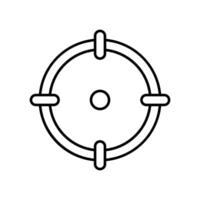 Icon a aim, isolated against a clean background. vector