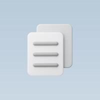Minimalist icon representing user interface elements on a soft background. vector