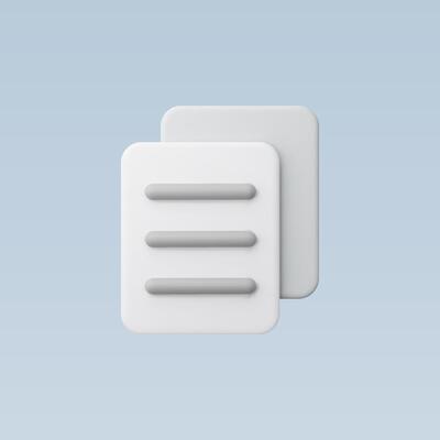 Minimalist icon representing user interface elements on a soft background.