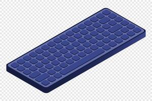 Isometric generic computer keyboard. Keyboard icon. Isometric technology. isometric illustration. vector