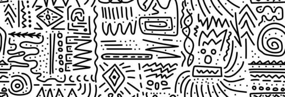 Geometric Hawaiian seamless pattern. vector