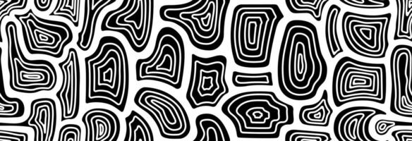 Abstract marble texture with monochrome fluid stains. vector