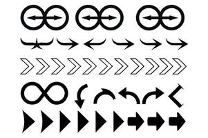 Outline Arrows for UI Navigation vector