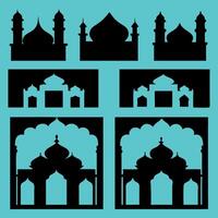 Islamic Arch Window Templates Mughal and Moorish vector