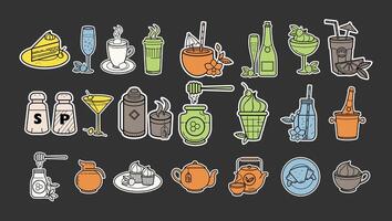An Assortment of Food Items in Different Colors and Shapes vector
