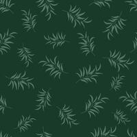 green leaves seamless pattern background vector