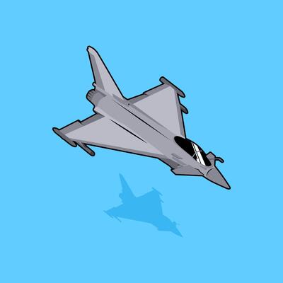 military aircraft fighter jet illustration