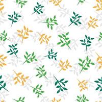 seamless pattern with abstract leaves modern design vector