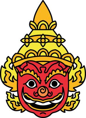 illustration icon of a Thai giant