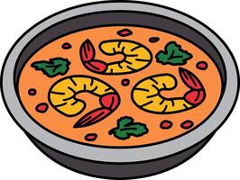 single icon of tom yum kung vector