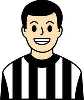 single icon of a boxing referee vector