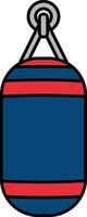 single icon of a boxing sandbag vector